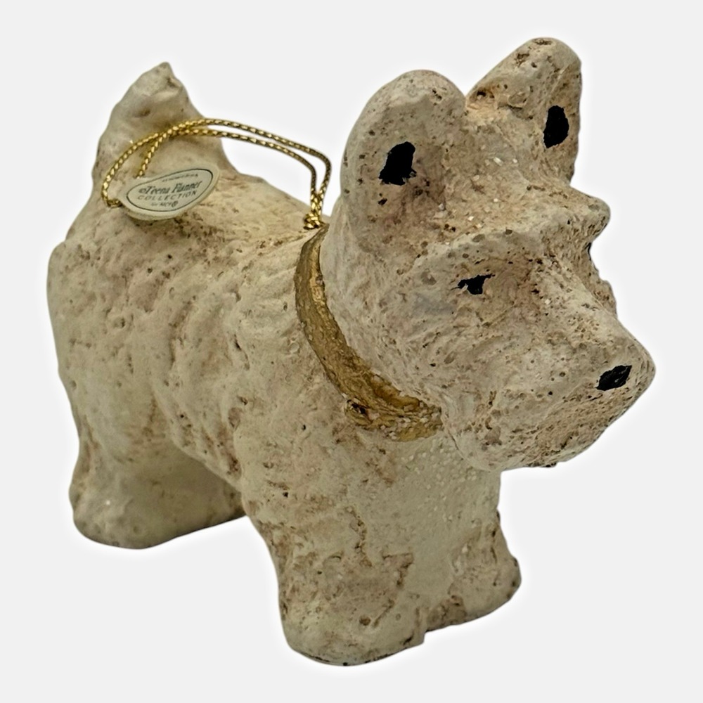 Teena Flanner Westie Scottie Dog Xmas Ornament Midwest Cannon Falls 1990s VTG